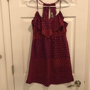 Roxy Dress | Sundress | Burgandy & Orange